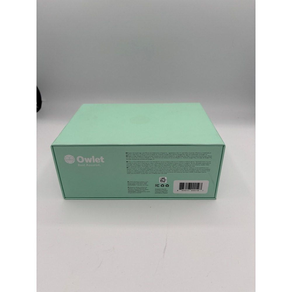 Owlet Smart Sock 2 Baby Monitor Sz OS Mint Green Sleep Tracker TURNS ON Untested - Picture 5 of 5